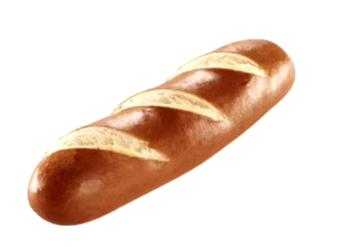 Pretzel-Roll-separat Pretzel Weihs Roll single